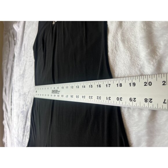 White House Black Market Womens Sleeveless Pleated Hem Mini Dress Medium Beaded - Picture 8 of 13